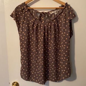 Polka dot dressy top